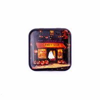 25634 Letistitch Скринька з магнітом для зберігання голок та аксесуарів - Гарбузова алея 5,5x5,5x2 см (метал)