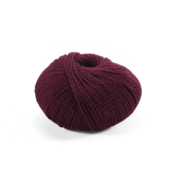 26 Пряжа Laines du Nord Mercerized Merino, 50г - 125м, баклажановий, 100% вовна