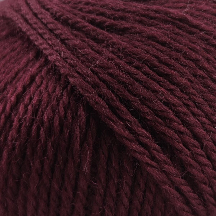 26 Пряжа Laines du Nord Mercerized Merino, 50г - 125м, баклажановий, 100% вовна