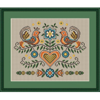 260078 Little Stitch Набір для вишивки рахунковим хрестиком - Два голоси 21,5x17 см, Aida16 (айворі)