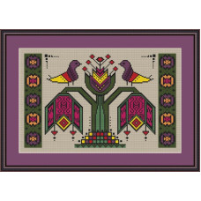260080Р Little Stitch Набір для вишивки рахунковим хрестиком - У цвіті 26x16 см, Lugana 32 ct
