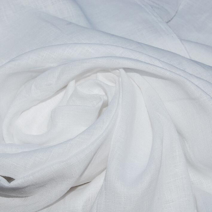 Тканина біла сорочка Еліт, 100 % льон, ширина 150 см, Білорусь