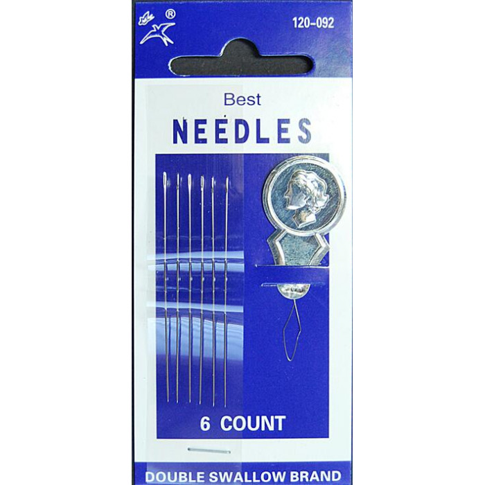 120-092 Набір бісерних голок 6 штук з нитевдевателем Best Needles