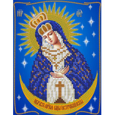 АС5-003 Остробрамська ікона Божої Матері. А-строчка. Схема на тканині для вишивання бісером
