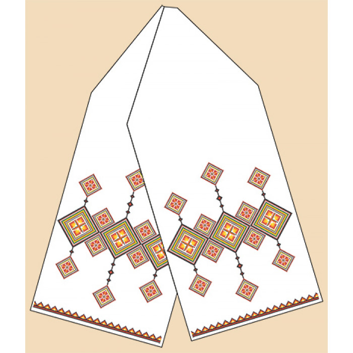 РБ-2015 Рушник під коровай. Марічка. Схема на тканині для вишивання бісером(Знятий з виробництва)