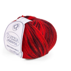 27 Пряжа Campolmi Filati Svezia Fantasie, 100г - 250м, мультіколор, 50% вовна, 25% акрил