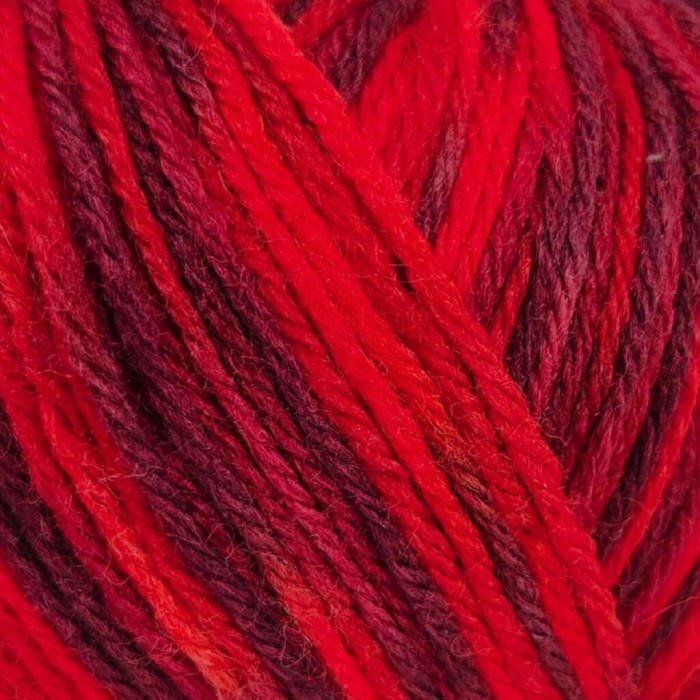 27 Пряжа Campolmi Filati Svezia Fantasie, 100г - 250м, мультіколор, 50% вовна, 25% акрил