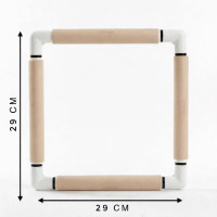 270-2 Nurge П`яльці з кліпсами 29x29 см, бежеві