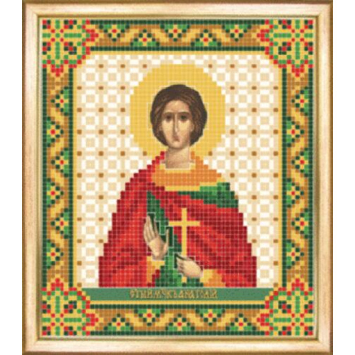 СБИ-085 Ікона св. мученик Анатолій. Чарівна Мить. Схема на тканині для вишивання бісером
