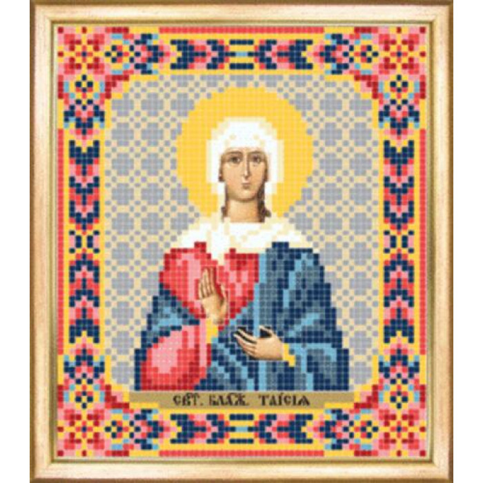 СБИ-104 Ікона св. Таїсія. Чарівна Мить. Схема на тканині для вишивання бісером