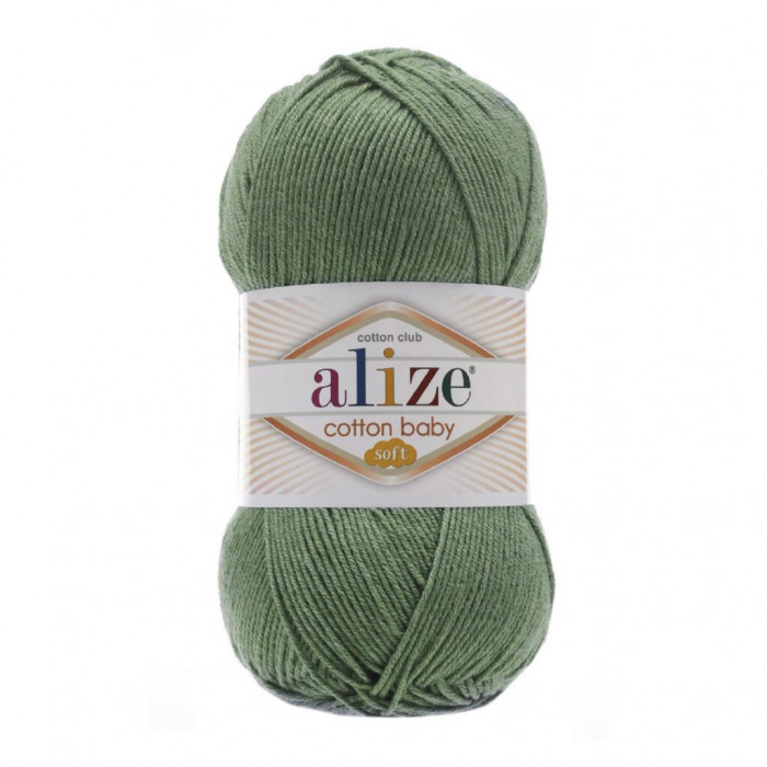 274 Пряжа Cotton Baby Soft 100гр - 270м (Хакі) Alize(Знятий з виробництва)