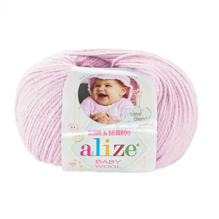 275 Пряжа Baby Wool 50гр - 175м (пудра). Alize(Знятий з виробництва)