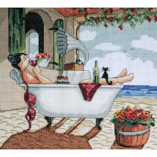 2777 Design Works Набір для вишивки рахунковим хрестиком - Мій вихідний 35,5x35,5 см, Aida14