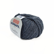 28 Пряжа Adriafil Fiordiloto, 50г - 115м, темно-сірий, 23% льон, 57% бавовна, 20% віскоза