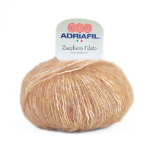 28 Пряжа Adriafil Zucchero Filato, 50г - 175м, бежевий, 18% альпака, 50% бавовна, 32% вовна
