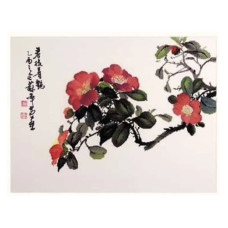 2801202 (2031802) Xiu Crafts Набір для вишивки рахунковим хрестиком - Камелія 32x42 см, Aida 16 ct