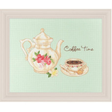 2801401 (2032001) Xiu Crafts Набір для вишивки рахунковим хрестиком - Час кави 25x20 см, Aida 14 ct
