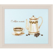 2801403 (2032003) Xiu Crafts Набір для вишивки рахунковим хрестиком - Кавовий настрій 20x25 см, Aida 14 ct