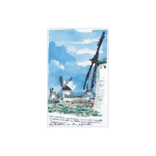 2801804 (2032504) Xiu Crafts Набір для вишивки рахунковим хрестиком - Мальовничий вітряк 18x30 см, Aida 14 ct (канва з фоном)