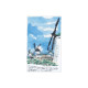 2801804 (2032504) Xiu Crafts Набір для вишивки рахунковим хрестиком - Мальовничий вітряк 18x30 см, Aida 14 ct (канва з фоном)