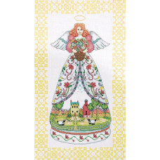2811 Design Works Набір для вишивки рахунковим хрестиком - Літній ангел 22,9x38,1 см, Aida14