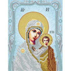АС5-045 Казанська ікона Божої Матері. А-строчка. Схема на тканині для вишивання бісером
