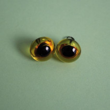 289-82500-00-10mm-10090 Стеклянные глазки, коричневый, диаметр 10мм, Чехия. Чарівна Мить