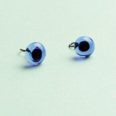 289-82500-00-8mm-30062 Скляні очі, блакитний, діаметр 8мм, Чехія. Чарівна Мить