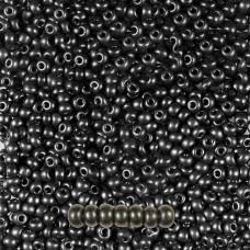 28992 10/0 чеський бісер Preciosa, 5 г, помаранчево-сірий, непрозорий чорний бурштин перламутровий