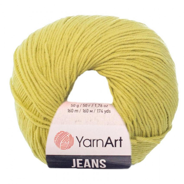 29 Пряжа Jeans 50гр - 160м (Салатовий) YarnArt
