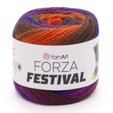 2903 Пряжа Forza Festival YarnArt, 100г - 420 м, різнокольоровий, 75% вовна, 25% поліамід