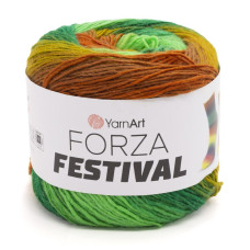 2907 Пряжа Forza Festival YarnArt, 100г - 420 м, різнокольоровий, 75% вовна, 25% поліамід