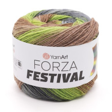 2910 Пряжа Forza Festival YarnArt, 100г - 420 м, різнокольоровий, 75% вовна, 25% поліамід