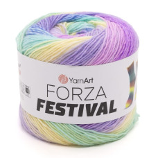 2916 Пряжа Forza Festival YarnArt, 100г - 420 м, різнокольоровий, 75% вовна, 25% поліамід