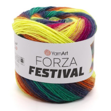 2917 Пряжа Forza Festival YarnArt, 100г - 420 м, різнокольоровий, 75% вовна, 25% поліамід