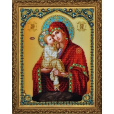 Р-187 Ікона Божої Матері. Почаеваская. Картини бісером. Набір для вишивання бісером