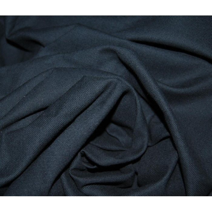 Домоткане полотно чорне, 100 % бавовна, ширина 150 см, Білорусь