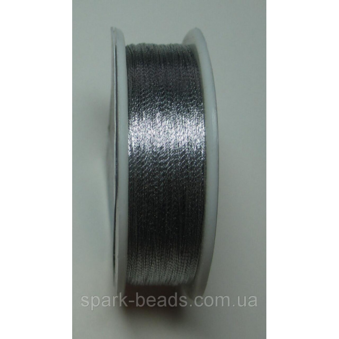 100-3 Spark Beads Алюр металлизированая нитка, колір срібло 100 м.