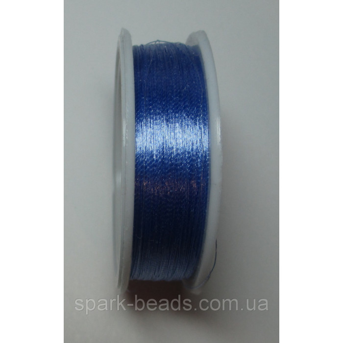 100-7 Spark Beads Алюр металлизированая нитка, колір блакитний 100 м.