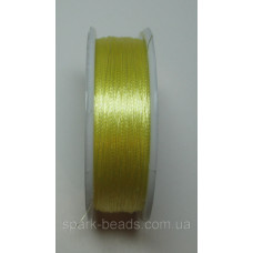 100-11 Spark Beads Алюр металлизированая нитка, колір жовтий світлий 100 м.