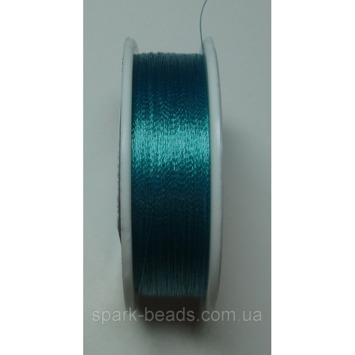100-20 Spark Beads Алюр металлизированая нитка, колір бірюзовий 100 м.