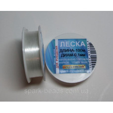 80-022  Spark Beads прозрачная леска, 0,22 мм, 80 м