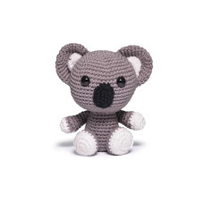 3 AMIGURUMI KIT Набір для в'язання гачком іграшки, амігурумі - Safari Koala (100% бавовна) Circulo