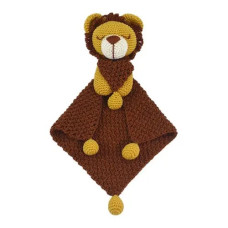 3 KIT LOVEY BLANKET ESP Набір для в'язання гачком іграшки, амігурумі - ковдра Лев (100% бавовна) Circulo