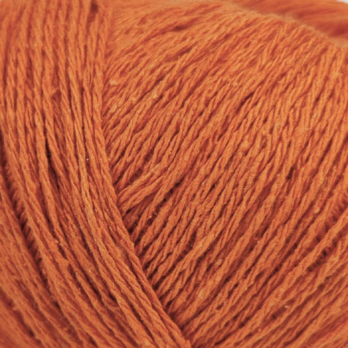 3 Пряжа Campolmi Filati Seta Bourette, 50г - 240м, помаранчевий, 100% шовк
