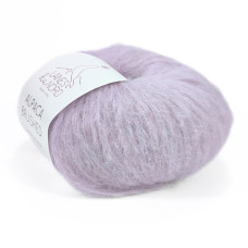 3 Пряжа Laines du Nord Alpaca Brushed, 50г - 115м, світло-бузковий, 50% альпака, 35% вовна, 15% нейлон