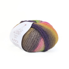 3 Пряжа Laines du Nord Alpaca Color, 50г - 115м, мультиколор, 60% альпака, 30% вовна, 10% нейлон