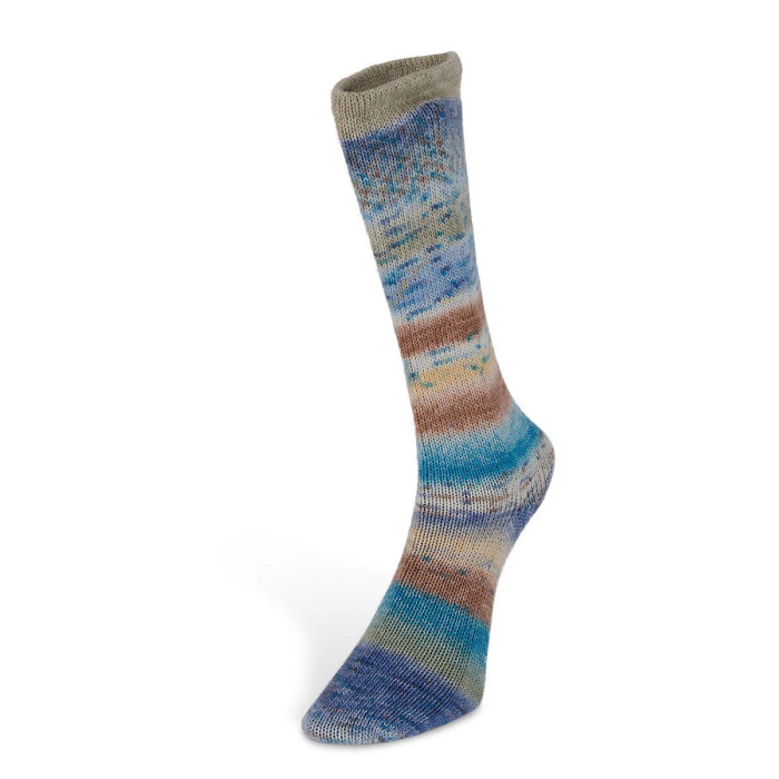 3 Пряжа Laines du Nord Carnival Sock, 100г - 420м, мультіколор, 75% вовна, 25% нейлон