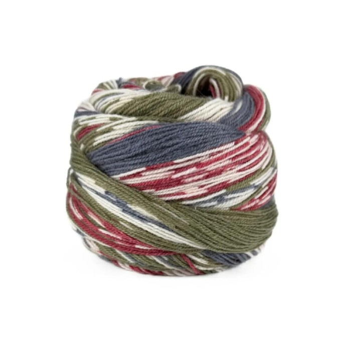 3 Пряжа Laines du Nord Christmas Socks, 100г - 420м, різнокольоровий, 75% вовна, 25% нейлон