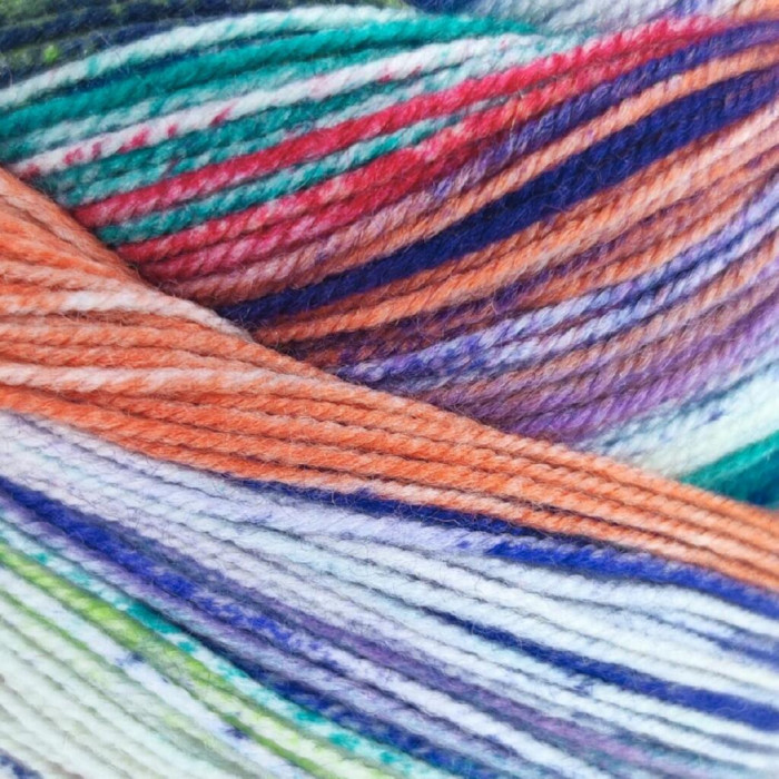 3 Пряжа Laines du Nord Eclectic Sock, 100г - 420м, різнокольоровий, 75% вовна, 25% нейлон